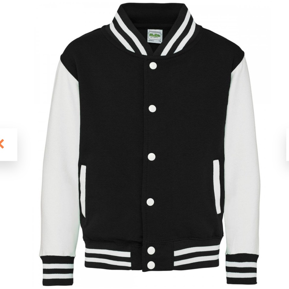 AWDis Youth Letterman Jacket Size Small NEW